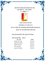 BÁO cáo bài tập lớn môn điện tử TƯƠNG tự 2 đề tài THIẾT kế, mô PHỎNG bộ PHỐI hợp TRỞ KHÁNG BĂNG tần GPS TRÊN PHẦN mềm ADS 