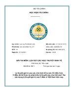 Lý thuyết giá trị của các nhà kinh tế tư sản cổ điển anh  c mác đã kế thừa và phát triển lý thuyết này như thế nào sự vận dụng lý thuyết giá trị của c mác ở việt nam hiện nay 