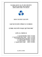 BÁO cáo bài tập lớn xấp xỉ TUYẾN TÍNH và VI PHÂN 