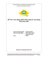 Xây dựng phần mềm quản lý cửa hàng bán máy tính 