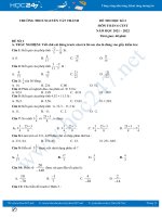Bộ 5 đề thi HK2 môn Toán 6 CTST năm 2021-2022 có đáp án Trường THCS Nguyễn Tất Thành