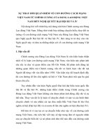 SỰ THAY đổi QUAN điểm về CON ĐƯỜNG CÁCH MẠNG VIỆT NAM từ CHÍNH CƯƠNG của ĐẢNG LAO ĐỘNG VIỆT NAM đến NGHỊ QUYẾT đại hội III và IV