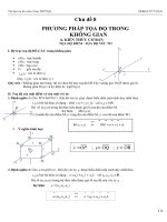 Tài liệu ôn thi môn Toán THPTQG HĐBM TỔ TOÁN Chủ đề 8 PHƯƠNG PHÁP TỌA ĐỘ TRONG KHÔNG GIAN