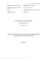 CHỦ đề 6 CHUY n d ể ỊCH cơ cấu NGÀNH KINH tế TRONG b i c NH ố ả CÁCH MẠNG CÔNG NGHIỆP 4 0 ở VIỆT NAM 