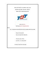 Dự án kinh doanh bánh tráng khoai môn peaches 