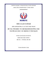 Tìm hiểu về chế độ dinh dưỡng cho người già mắc các bệnh lý tim mạch 