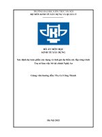 ĐỒ án môn học KINH tế xây DỰNG xác định dự toán phần xây dựng và tính giá dự thầu xây lắp công trình trụ sở làm việc sở tài chính nghệ an 