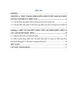Thực trạng định kiến giới ở Việt Nam 123