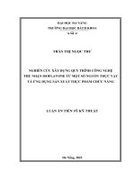 Nghiên cứu xây dựng quy trình công nghệ thu nhận isoflavone từ một số nguồn thực vật và ứng dụng sản xuất thực phẩm chức năng 