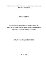 LẬP BÁO CÁO TÀI CHÍNH HỢP NHẤT THEO CHUẨN MựcBÁO CÁO TÀI CHÍNH QUỐC TẾ (IFRS) - NGHIÊN CỨU ĐIỂN HÌNHTẠI CÔNG TY CỔ PHẦN NHựA AN PHÁT XANH