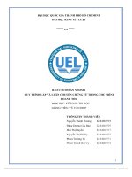 BÁO cáo đồ án NHÓM 1 QUY TRÌNH lập và LUÂN CHUYỂN CHỨNG từ TRONG CHU TRÌNH DOANH THU 