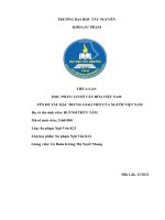 TIỂU LUẬN học PHẦN cơ sở văn hóa VIỆT NAM tên đề tài đặc TRƯNG GIAO TIẾP của NGƯỜI VIỆT NAM 