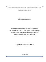 1645 vận dụng chuẩn mực kế toán VN số 14 doanh thu và thu nhập khác trong kế toán tiêu thụ hàng hóa tại công ty trách nhiệm hữu hạn mazano   luận văn thạc sỹ (FILE WORD)