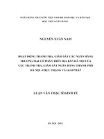0886 hoạt động thanh tra    giám sát các NHTM CP trên địa bàn hà nội của cục thanh tra    giám sát NH thành phố hà nội   thực trạng và giải pháp   luận văn thạc sỹ (FILE WORD)