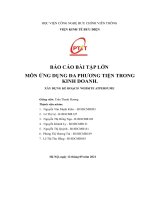 BÁO cáo bài tập lớn môn ỨNG DỤNG đa PHƯƠNG TIỆN TRONG KINH DOANH  