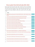 Power point văn 6 kết nối năm 2021 2022 