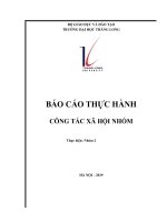 Báo cáo thực hành Công tác xã hội nhóm tại        Trung tâm Nuôi dưỡng và Chăm sóc người già thành phố Cần Thơ, trực thuộc hội Chữ Thập Đỏ