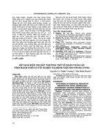 Kết quả điều trị bất thường trở về hoàn toàn các tĩnh mạch phổi có tắc nghẽn tại Bệnh viện Nhi Trung ương