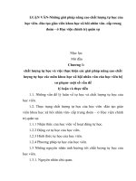 LUẬN văn những giải pháp nâng cao chất lượng tự học của học viên  đào tạo giáo viên khoa học xã hôi nhân văn  cấp trung đoàn   ở học viện chính trị quân sự