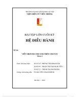 BÀI tập lớn CUỐI kỳ hệ điều HÀNH đề tài VIẾT DRIVER CHO USB TRÊN UBUNTU 