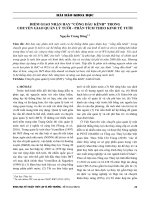 Điểm giao nhận hay “cống đầu kênh” trong chuyển giao quản lý tưới - phân tích theo kinh tế tưới