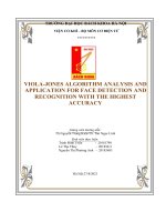 VIOLA JONES ALGORITHM ANALYSIS AND APPLICATION FOR FACE DETECTION AND RECOGNITION WITH THE HIGHEST ACCURACY 