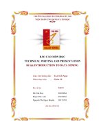 BÁO cáo môn h c ọ TECHNICAL WRITING AND PRESENTATION đề tài INTRODUCTION TO DATA MINING 