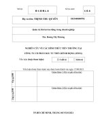 NGHIÊN CỨU VỀ CÁC HÌNH THỨC TIỀN THƯỞNG TẠI CÔNG TY CỔ PHẦN ĐẦU TƯ THẾ GIỚI DI ĐỘNG (MWG)