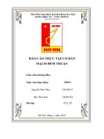 BÁO cáo THỰC tập cơ bản MẠCH đếm THUẬN