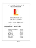 BÁO cáo CUỐI kỳ môn học kỹ NĂNG mềm CHỦ đề 5  giao tiếp bằng ngôn ngu 