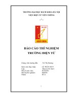 BÁO cáo THÍ NGHIỆM TRƯỜNG điện từ 