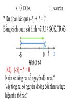 Bài giảng powerpoint toán 6 kết nối tri thức TIẾT 32   PHÉP CỘNG và PHÉP TRỪ số NGUYÊN 