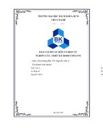 BÁO cáo đồ án môn cơ điện tử NGHIÊN cứu, THIẾT kế ROBOT dò LINE 