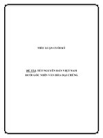 TẾT NGUYÊN ĐÁN VIỆT NAM DƯỚI GÓC NHÌN VĂN HÓA ĐẠI CHÚNG
