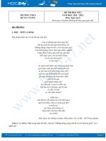 Bộ 3 đề thi HK2 môn Ngữ văn 8 có đáp án năm 2021-2022 trường THCS Hùng Vương