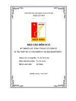 BÁO cáo môn h c ọ kỹ THUẬT lập TRÌNH TRONG cơ điện tử đề tài THIẾT kế XE điều KHIỂN t XA QUA BLUETOOTH 