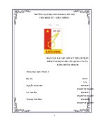 BÁO cáo bài tập lớn kỹ THUẬT PHẦN mềm ỨNG DỤNG đề tài QUẢN lý cửa HÀNG đồ ăn NHANH 