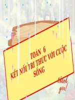 Bài giảng powerpoint toán 6 kết nối tri thức TIẾT 26   ôn tập GIỮA kì 1 