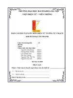 BÁO cáo bài tập lớn môn điện tử TƯƠNG tự i MẠCH KHUẾCH đại âm THANH 