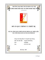 ĐỒ án QUÁ TRÌNH và THIẾT bị đề tài TÍNH TOÁN THIẾT kế hệ THỐNG sấy THÓC LIÊN tục với NĂNG SUẤT 2,5 tấn sản PHẨM h 