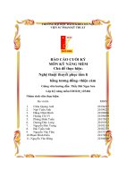 BÁO cáo CUỐI kỳ môn kỹ NĂNG mềm chủ đề thực hiện nghệ thuật thuyết phục tâm lí bằng tương đồng  thiện cảm 