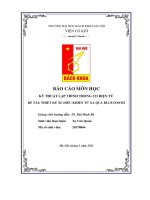 BÁO cáo môn h c ọ kỹ THUẬT lập TRÌNH TRONG cơ điện tử đề tài THIẾT kế XE điều KHIỂN t XA QUA BLUETOOTH 