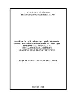 Nghiên cứu quá trình thuỷ phân tinh bột khoai lang bằng phương pháp enzyme tạo tinh bột tiêu hoá chậm và isomaltooligosaccharide nhằm ứng dụng trong thực phẩm