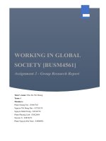 Assignment 2   group research report a conclusion for the effects of technological changes will be provided, as well as suggestions for future research  