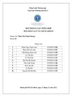 BÀI THẢO LUẬN TỔNG hợp môn PHÁP LUẬT về CHỨNG KHOÁN 