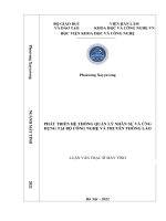 Phát triển hệ thống quản lý nhân sự và ứng dụng tại bộ công nghệ và truyền thông lào 