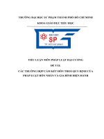 Các trường hợp cấm kết hôn theo quy định của pháp luật hôn nhân và gia đình hiện hành 