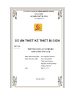 ĐỒ án THIẾT kế THIẾT bị điện tài đề THIẾT kế NG b ĐỘNG cơ đồ ộ NAM CHÂM VĨNH cửu 