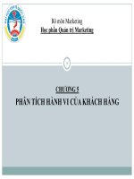 Bài giảng Quản trị marketing - Chương 5: Phân tích hành vi của khách hàng (Đại học Kinh tế Quốc dân)