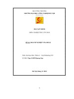 BÀI tập NHÓM môn MARKETING căn bản đề tài DOANH NGHIỆP VINAMILK 